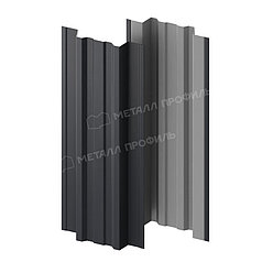 Штакетник металлический МП TRAPEZE-T 16,5х118 (ПЭ-01-7024-0.4)  RAL 7024 Серый графит
