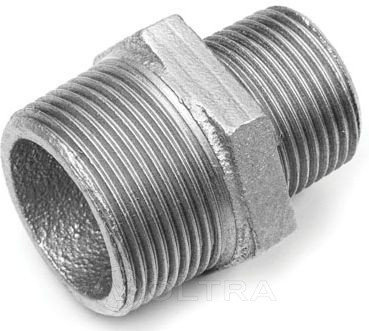 Ниппель ред. чугун оцинковка Gebo 1 1/2"х1 1/4", фото 2