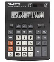 Калькулятор настольный STAFF PLUS STF-333 (200x154 мм), 16 разрядов, двойное питание