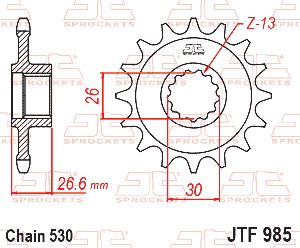 Звездочка ведущая JTF985.19RB зубьев