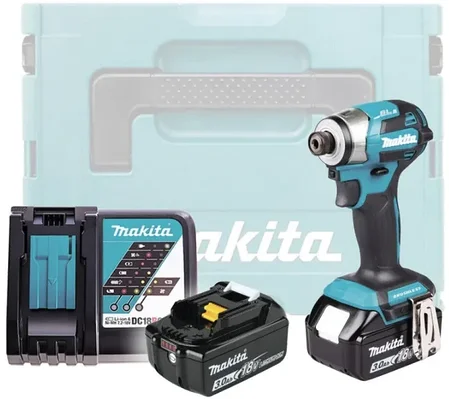 Шуруповерт ударный (винтоверт) бесщеточный Makita DTD173RFJ (180 Нм, 4 режима, 2 АКБ 3 Ач, кейс MakPac), фото 2