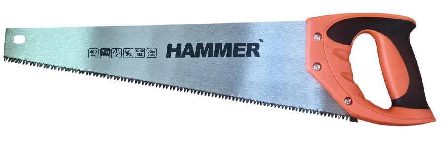 Ножовка по дереву 500 мм 7 TPI HAMMER 03100-020750