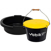Ведро для прикормки Vabik PRO 25 л. с тазом и крышкой
