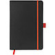 Блокнот ColorNote Black, твердая обложка A5, 80 листов, черный с оранжевым, фото 4