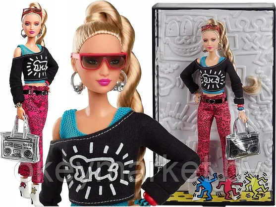 Коллекционная кукла Barbie Signature Keith Haring (Барби Кит Харинг), FXD87, фото 2