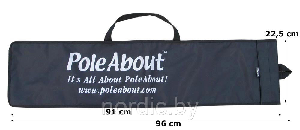 Чехол-сумка для палок чёрная 90 см