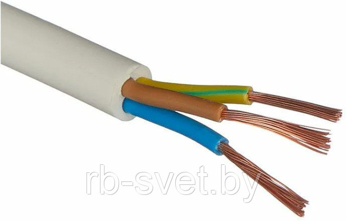 Провод ПВС 3х1,5 белый