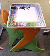 Комплект детской мебели. Детский столик (парта Растишка ) регулируемый по высоте + стул , фото 1