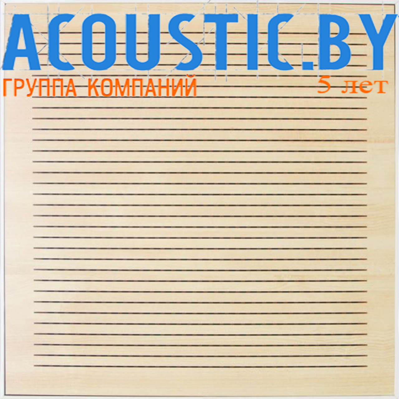 Акустические панели DecorAcoustic 14/2 New, Бордер, E15, ламин. Клён