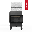Каминная топка Kratki NORRA P BS BLACK с комплектом аккумуляции тепла (боковые плиты и 5 слоев сверху), фото 4