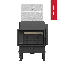 Каминная топка Kratki NORRA L BS BLACK с комплектом аккумуляции тепла (боковые плиты и 5 слоев сверху), фото 4