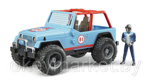 Игрушка Bruder джип внедорожник Cross Country Racer с гонщиком 02541, фото 2
