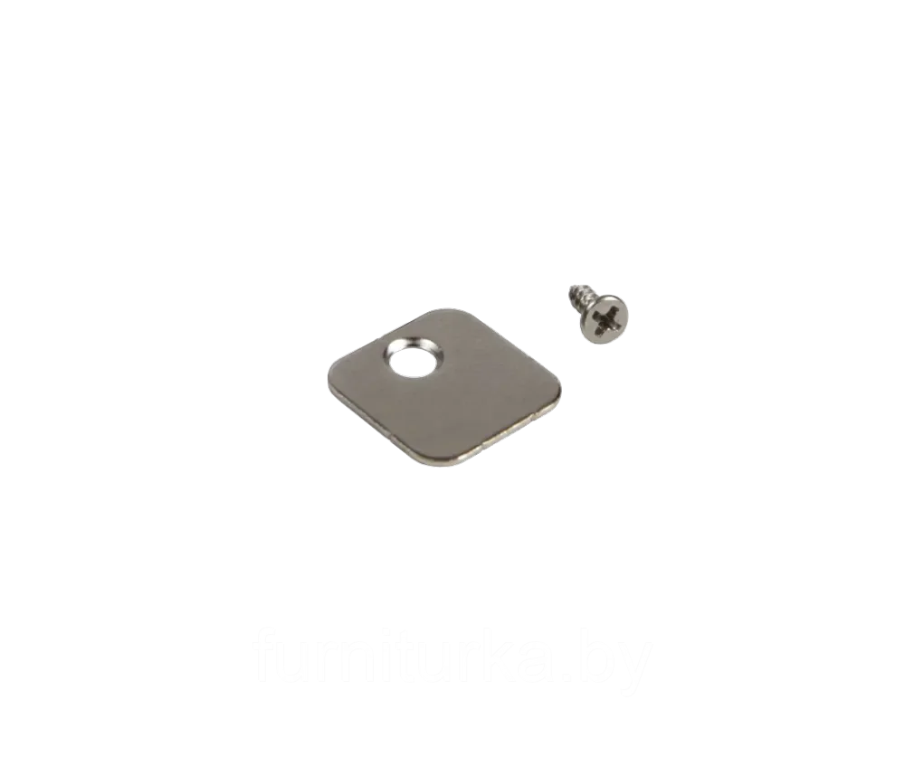 Ответная часть к AQ ONE-PUSH 20х20х1 мм под саморез цинк