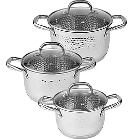Набор кастрюль Royal Chef RC-1203 (2.1л/2.9л/3.9л)