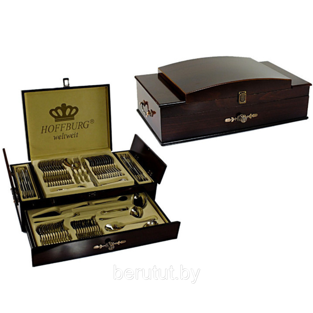 Набор столовых приборов Hoffburg Paradise HB-72810GS 72 пр