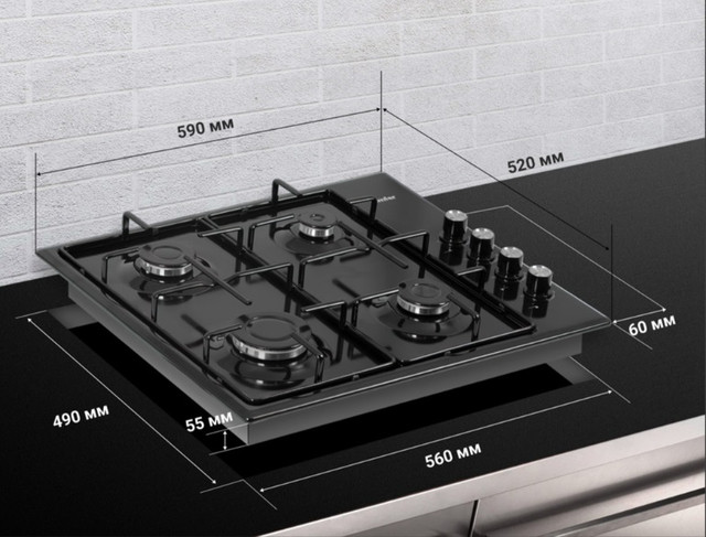 Четырехконфорочная газовая плита Simfer H60Q40B400 из коллекции Comfort