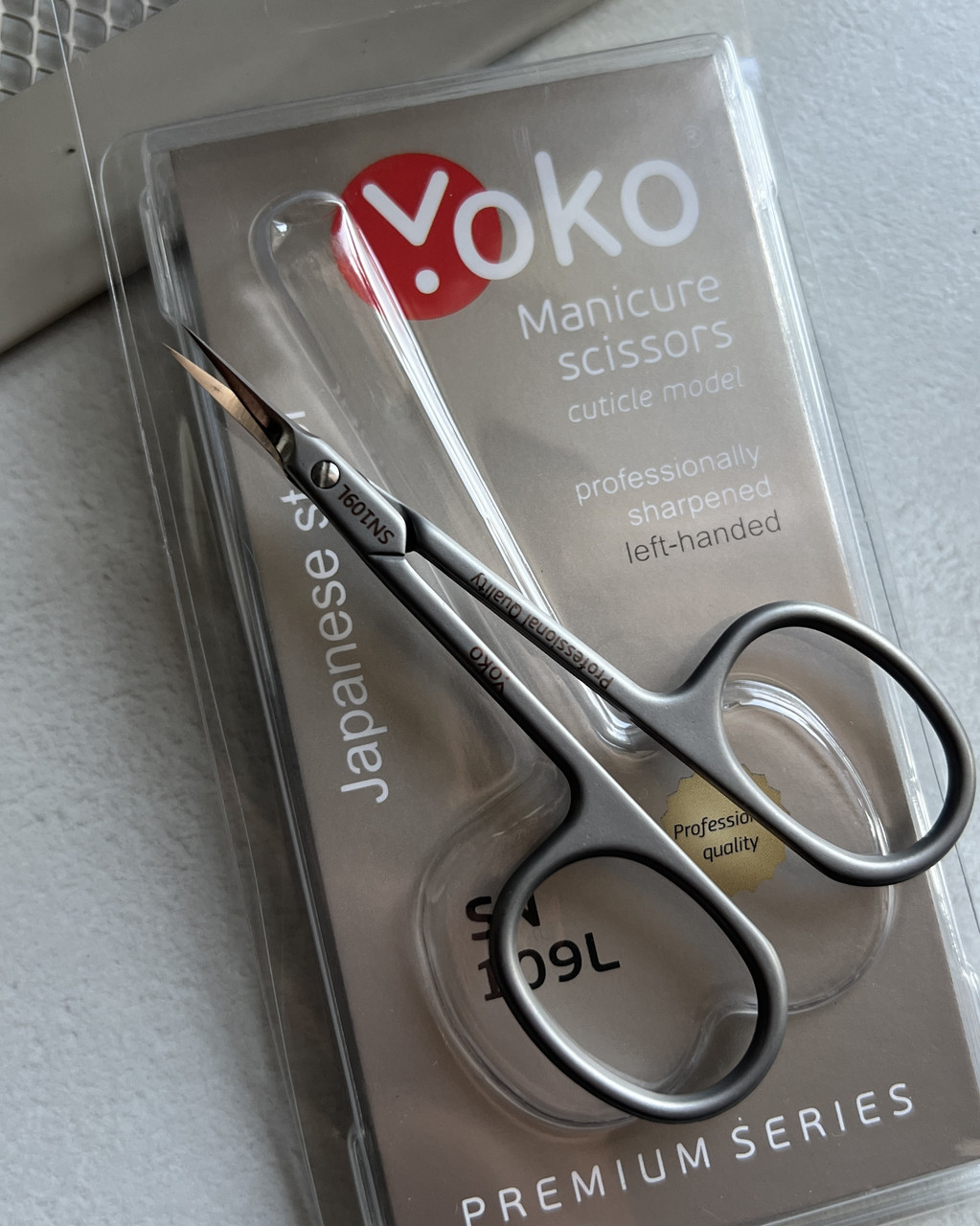НОЖНИЦЫ ДЛЯ КУТИКУЛЫ YOKO Оригинал sn109 L для левши, фото 1