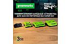 Ультрабыстрое зарядное устройство Greenworks G24X2C8 24В 8А, фото 5