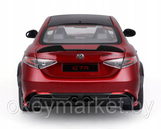 Металлическая машинка Bburago Alfa Romeo Giulia GTA, (1:18) , 18-11048 красный, фото 2
