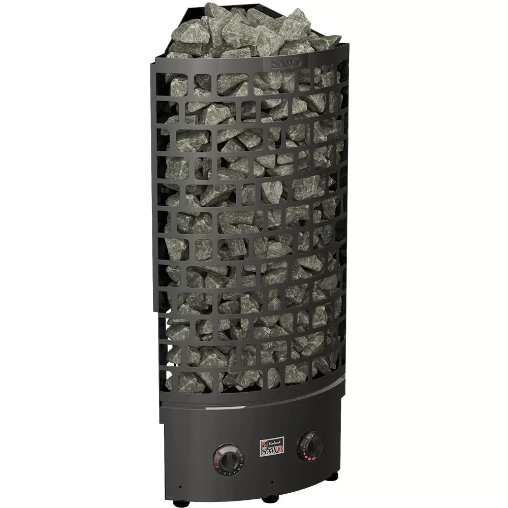 Электрокаменка Sawo Aries Corner NB Black 7.5 кВт