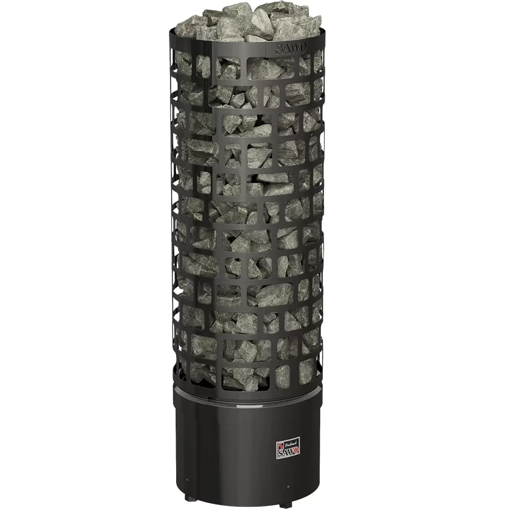 Электрокаменка Sawo Aries Round Black 6 кВт