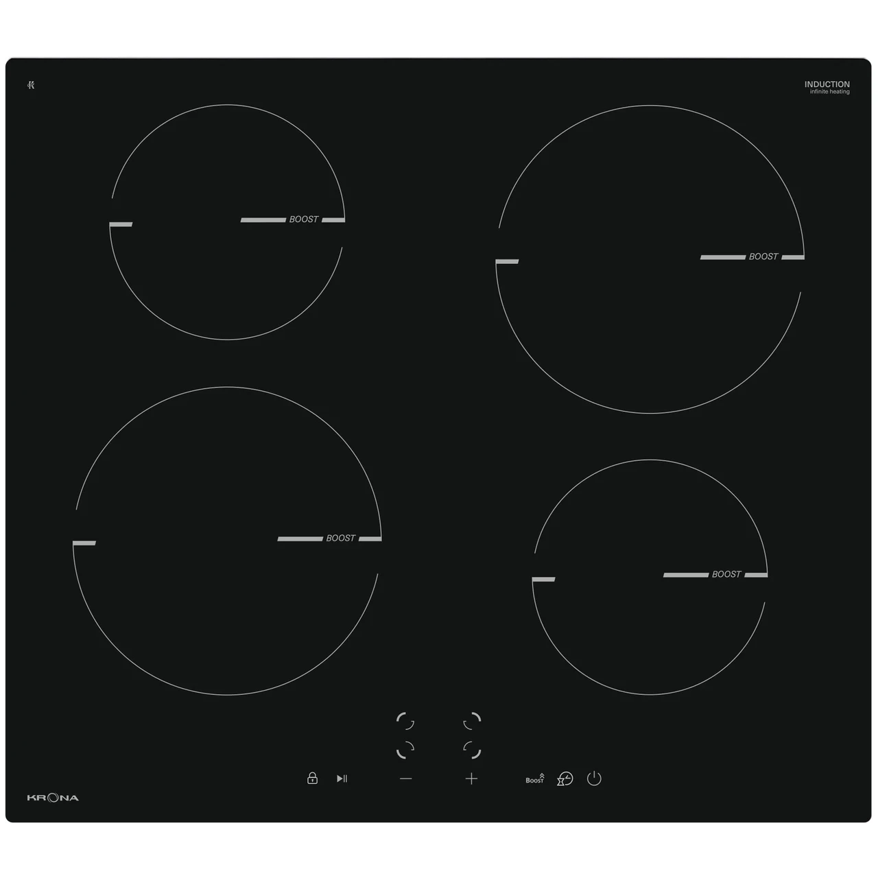 Индукционная варочная панель Krona Magier 60 BL 4BTK / КА-00005762