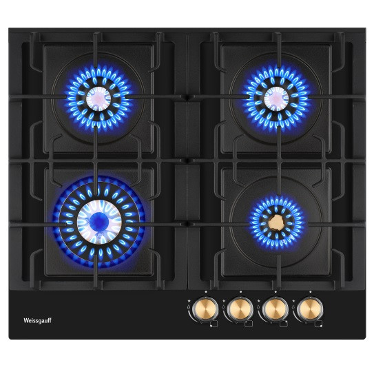 Газовая варочная панель Weissgauff HGG 641 BV Volcano Burner Nano Matt Glass