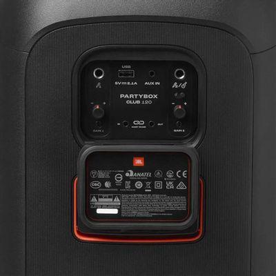 Музыкальный центр JBL PartyBox Club 120, 160Вт, с караоке, Bluetooth, USB, черный - фото 7 - id-p247587706