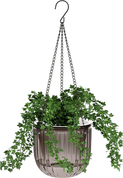 Кашпо Botanica автополив Liana подвесное (11.5x11.5см, коричневый)