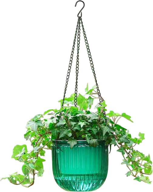 Кашпо Botanica автополив Liana подвесное (16.5x15см, зеленый)