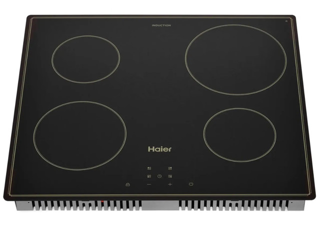 Встраиваемая индукционная варочная панель Haier HHX-Y64ATB из черной стеклокерамики с сенсорным управлением