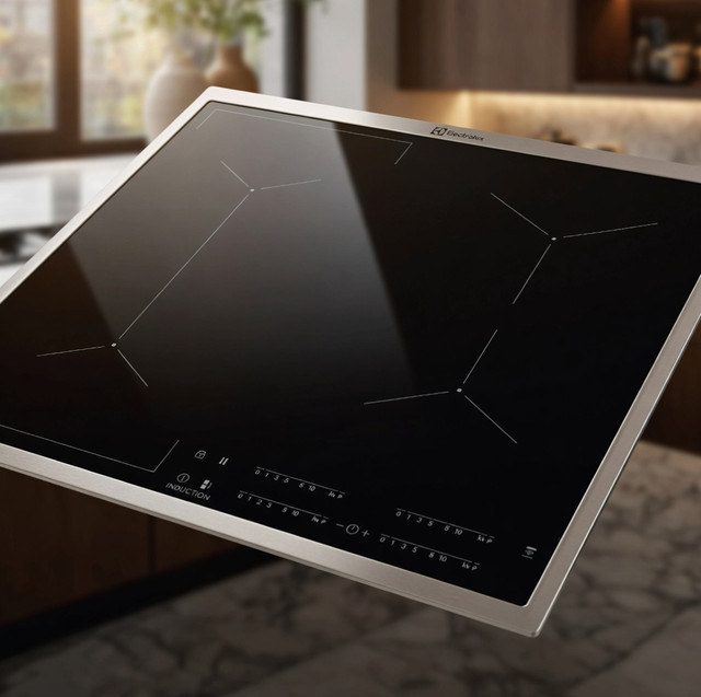 4-конфорочная индукционная плита Electrolux EIV6340X со стальной рамкой и функцией Bridge