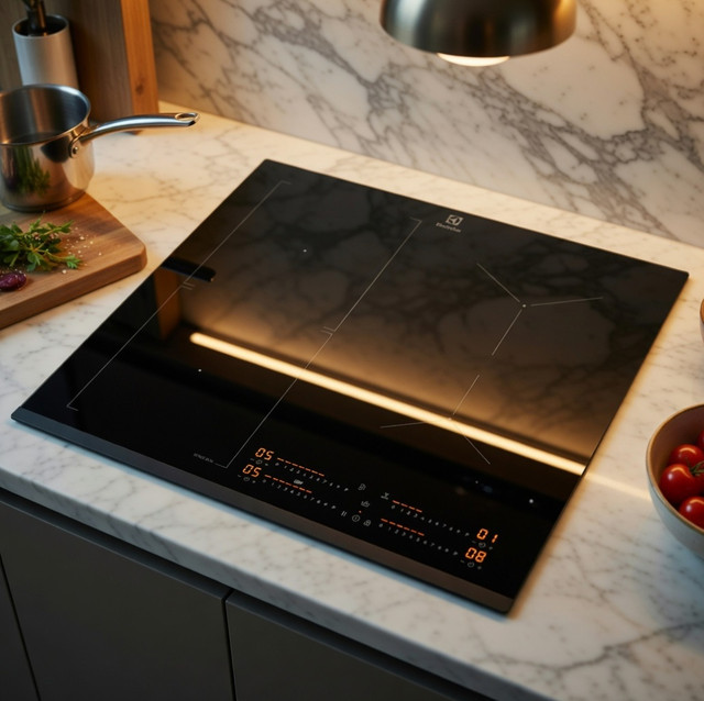 Немецкая индукционная плита Electrolux CIS62450 на 4 конфорки с автоматикой закипания