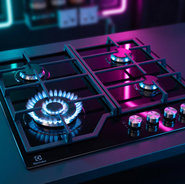 Газовая варочная панель Electrolux KGG64362K закаленное стекло черная