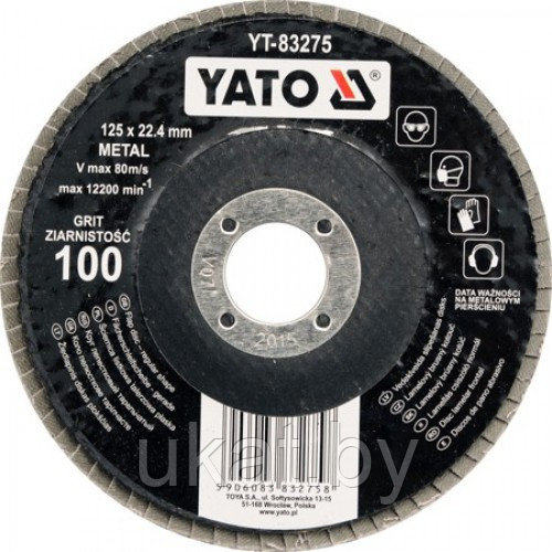 Круг лепестковый 125мм Р120 YATO