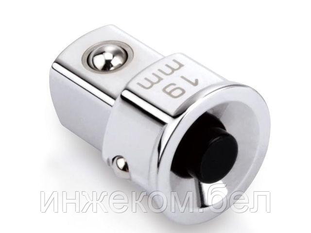 Переходник квадрат-шестигранник 1/2"-19мм TOPTUL