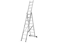Лестница алюм. 3-х секц. 202/475/215см 3х8 ступ., 9,2кг PRO STARTUL (ST9944-08)