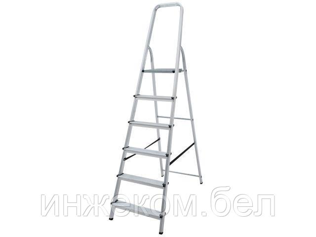 Лестница-стремянка алюм. 126 см 6 ступ. 4,7кг PRO STARTUL (ST9940-06) (Размеры профиля: Передний каркас