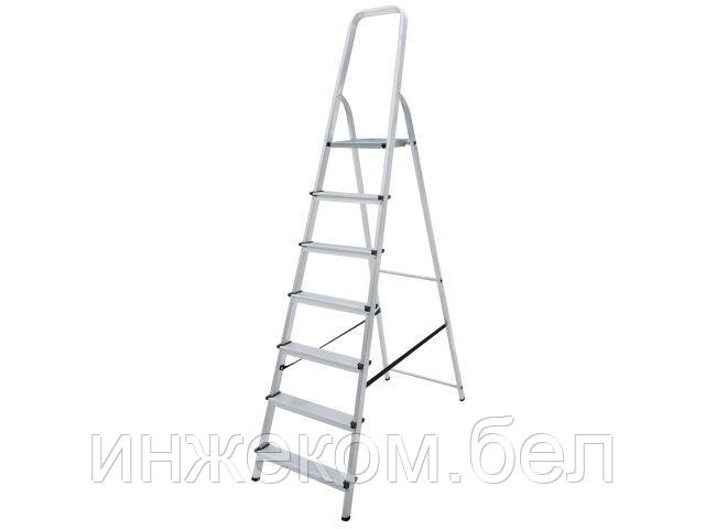 Лестница-стремянка алюм. 148 см 7 ступ. 5,2кг PRO STARTUL (ST9940-07) (Размеры профиля: Передний каркас