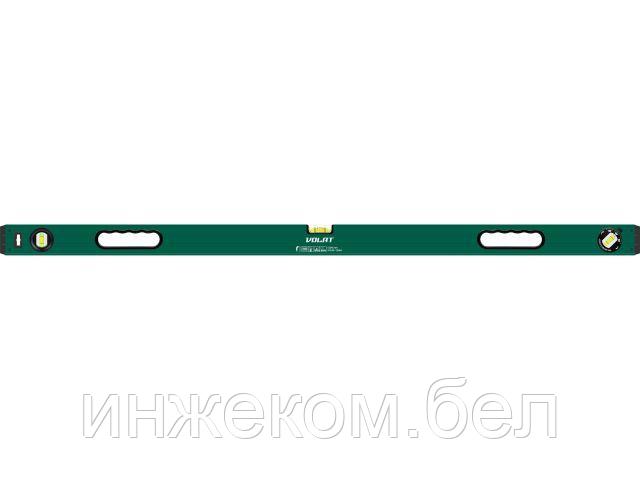Уровень 1200мм магнитный ВОЛАТ (угл 90° 180° 45°, 1 поворотный глазок, заглушки TPR)