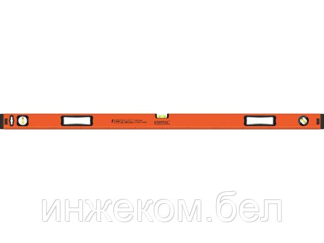 Уровень 1200мм магнитный STARTUL STANDART (ST2530-120M) (угл 90° 180° 45°, 1 поворотный глазок, фрезерованная