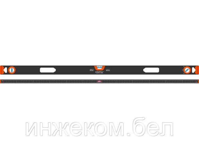 Уровень 1200мм рельс STARTUL MASTER (ST2540-120) (угл 90° 180° 45°, 1 поворотный глазок, линейка на корпусе)