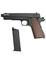 Страйкбольный пистолет KJW Colt M1911A1 TBC Gas GBB, удлин. ствол, фото 3