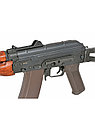 Страйкбольный автомат Cyma AK-74U Platinum, складной приклад, дерев. цевье, фото 5