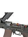 Страйкбольный автомат Cyma AK-74U Platinum, складной приклад, дерев. цевье, фото 6