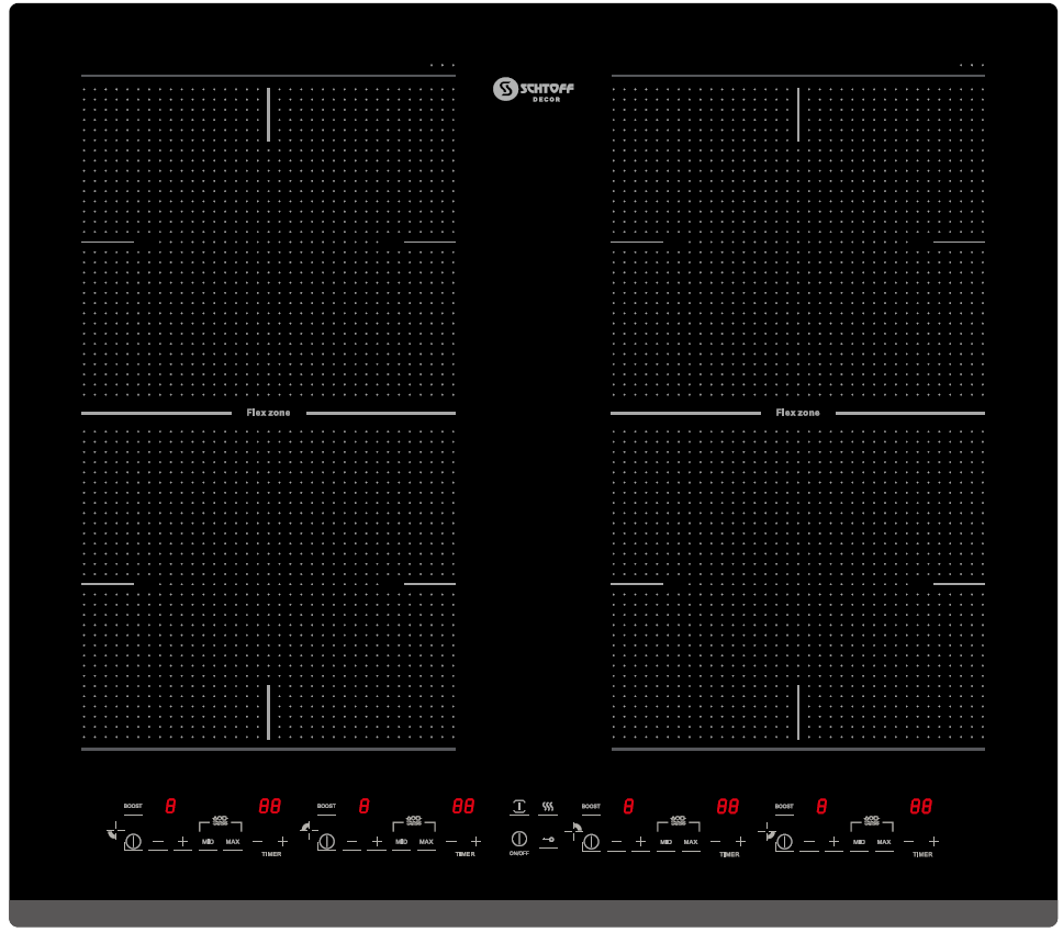 Электрическая варочная панель Schtoff IF7004 Black