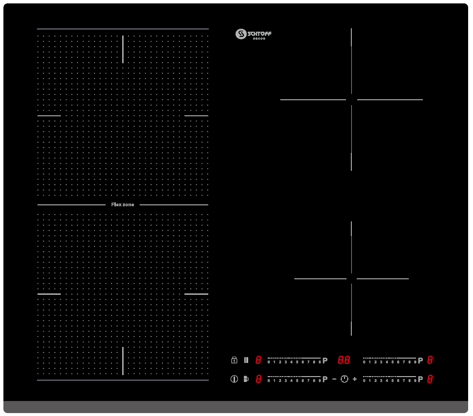 Электрическая варочная панель Schtoff IF7009 Black