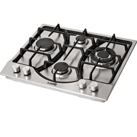 газовая поверхность Exiteq PF640STX-E/А из нержавеющей стали на 4 конфорки