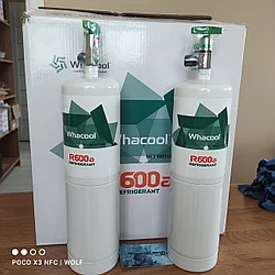 Хладагент R600A в многоразовом баллоне с краном 420 г.
