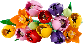 Конструктор Botanicals Букет тюльпанов 576 деталей аналог Lego